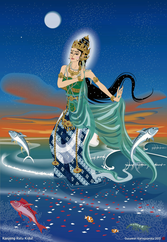 nyi roro kidul queen of the southern sea illustration