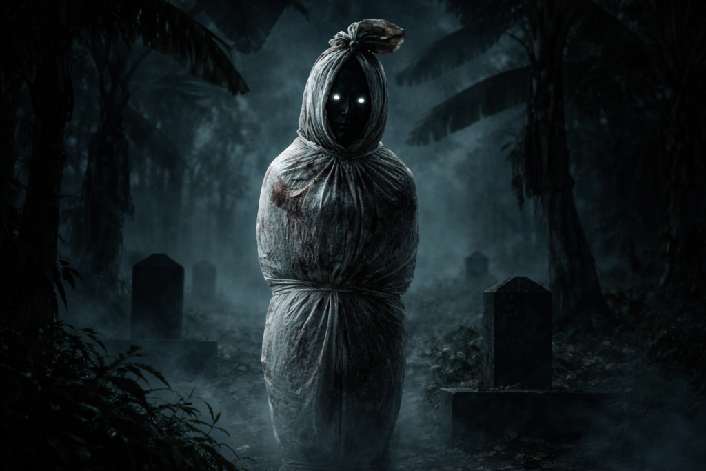 3 Chilling Pocong Stories That Reveal What is a Pocong Ghost (You'll be ...