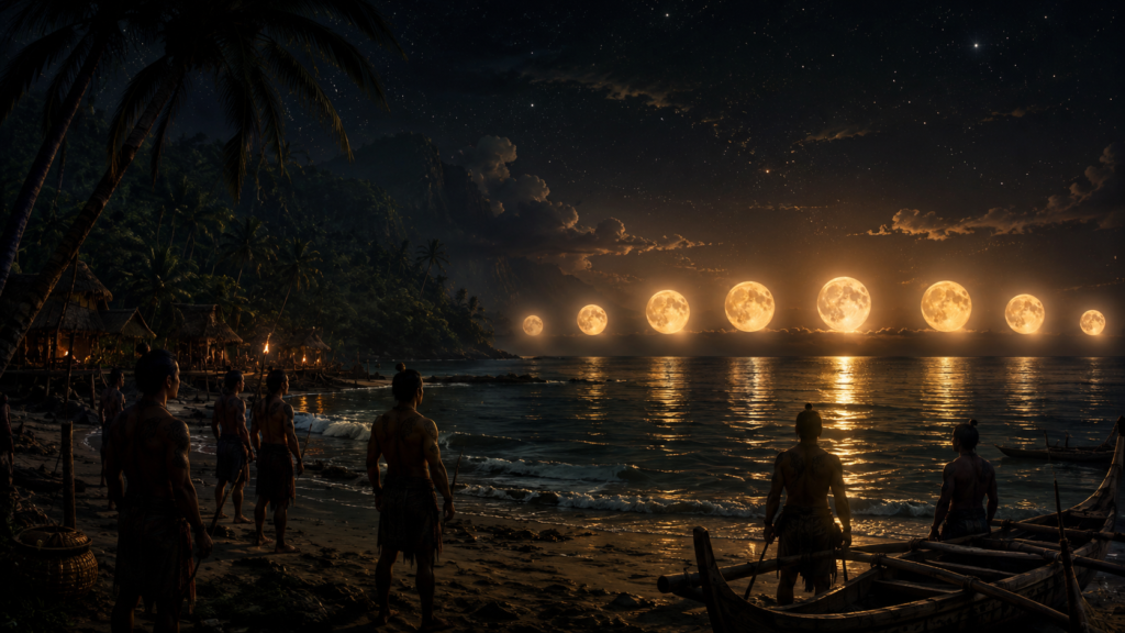 Bakunawa and the seven moons