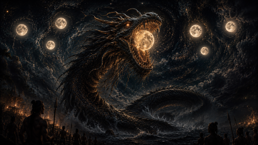 Bakunawa and the seven moons