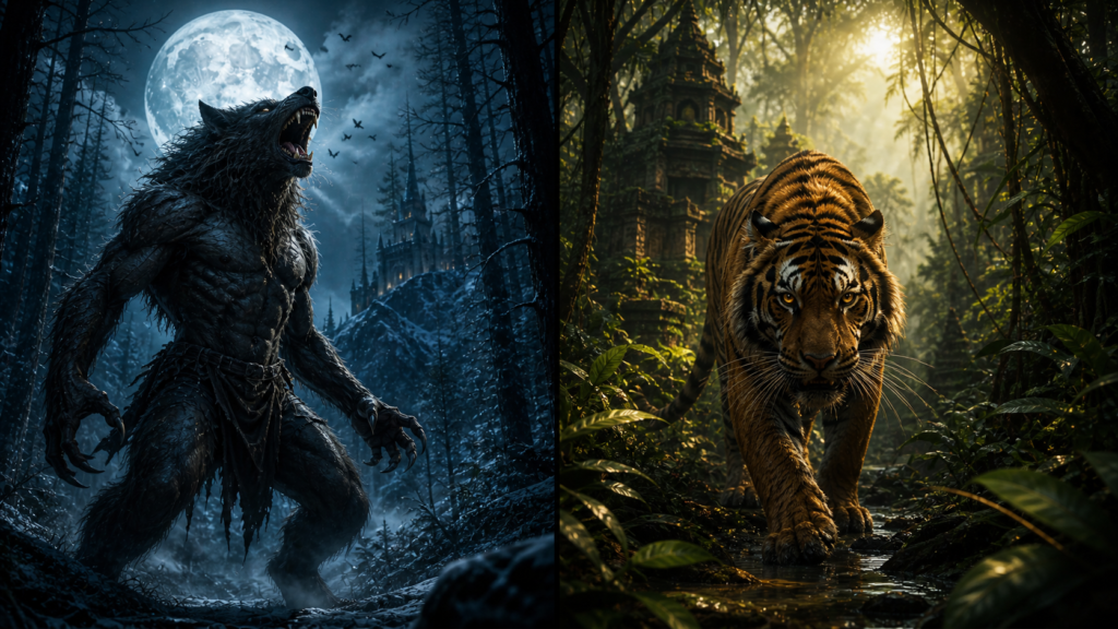 humans turning into animals myth